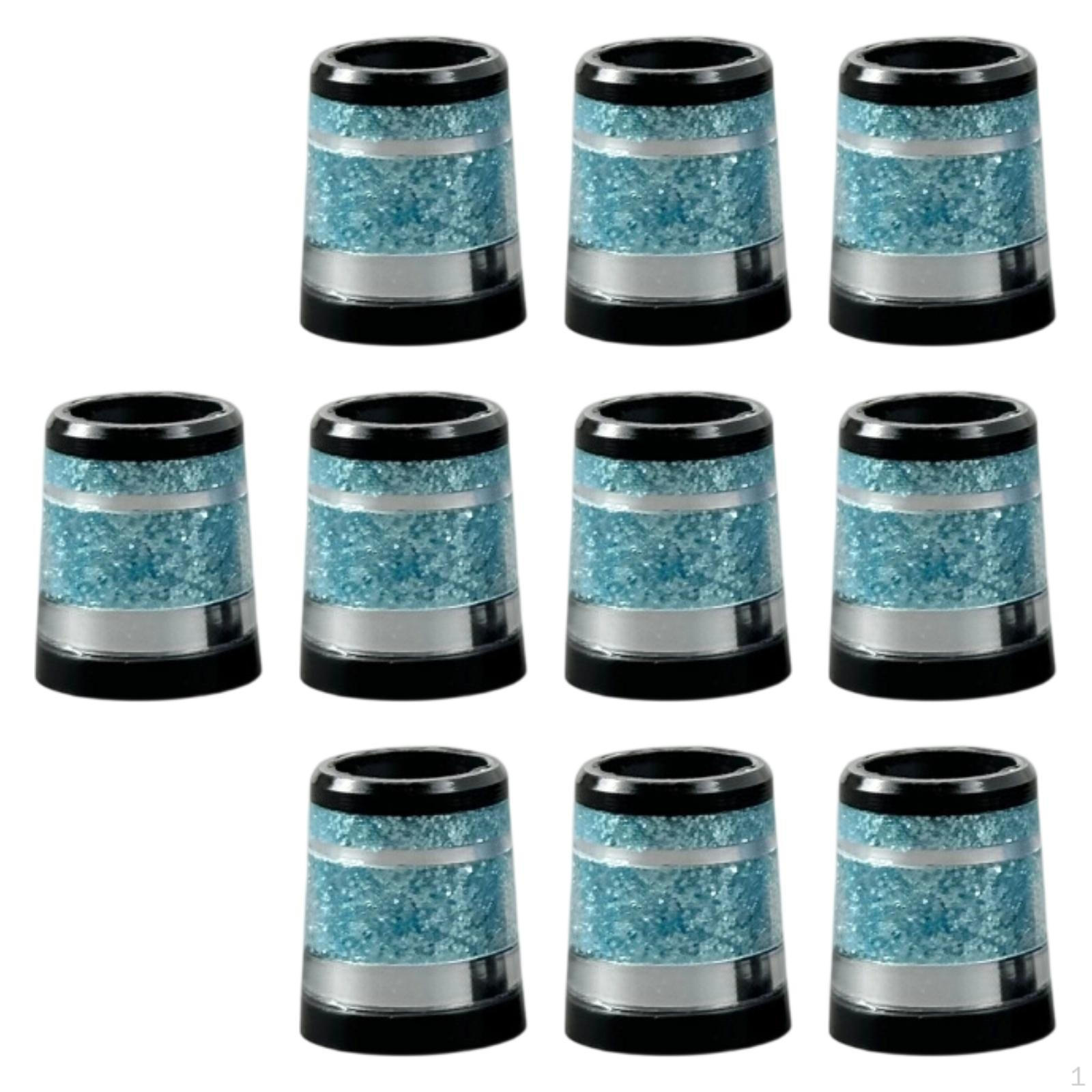 10 Pieces Golf Club Ferrules Accessories for 0.37   Iron Shaft Adapter Installation blue
