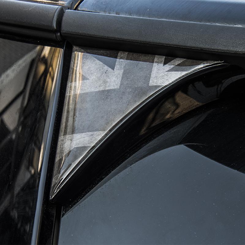 2Pcs Car Exterior Rear Back Trunk Tailfins Spoiler Wing 3D Sticker Decal for BMW Mini Cooper F56 Car Styling Accessories