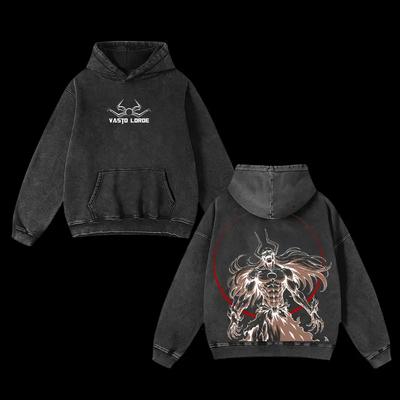 Kurosaki Ichigo Graphic Hooded Bleach Anime Streetwear Men Oversized Hoodies Washed Cotton Pullover Harajuku Vintage Sweatshirt