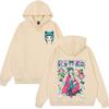 Sudadera con capucha impresa de Anime The Apothecary Diaries para hombre y mujer, sudaderas Hip-hop Punk, Tops de punto holgados casuales de invierno con forro polar, talla grande