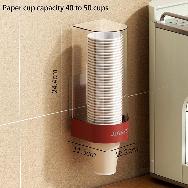 Jednorazowy Dozownik na Kubki Papierowe Montowany na Ścianie Plastikowy Dozownik do Wody Uchwyt na Kubki Pojemnik na Kubki Ramka na Kubki Papierowe Organizer Domowy