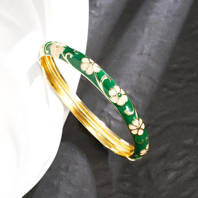 Light Luxury Oil Drop Flower Bracelet Women's All-match High-end Jewelry Bracelet