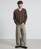 Ousa Henley Neck Layered Long Sleeve T-Shirt 3 Colors