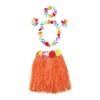Hawaiian Hula Skirt & Lei Party Performance Set - 40cm, 5 Pieces