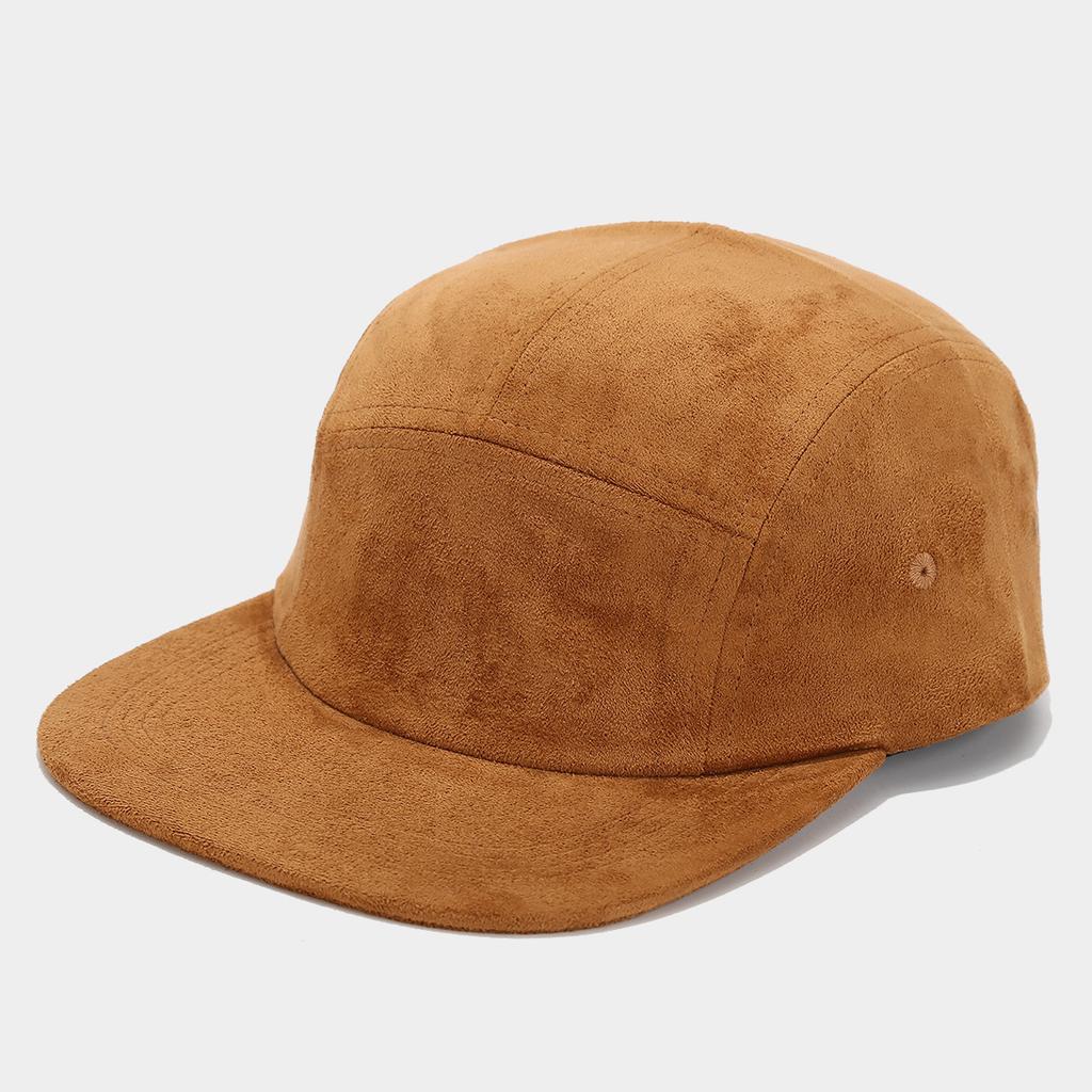 European and American Fashion Retro Solid Color Suede Wide Edge Baseball Cap Shows the Face Small Men and Women All Seasons Trend Hip Hop Hat