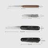 1Pcs Barber-Grade Travel Hair Mustache Comb Solid Wood & Metal Folding Beard Comb For Men Pompadour Styling Grooming Kit
