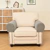 2pcs/1set Modern Simple Household Sofa Armrest Gloves Thickened Anti-dirty Home Fabric Protective Cover Simple Solid Colour