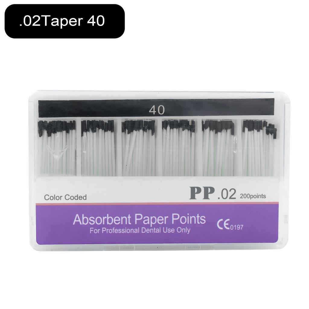 Dental Absorbent Paper Points Moisture Absorbing Paper Tips Taper 0.02 0.04 0.06 Endodontics Dental Clinics Consumables