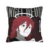 Chainsaw Man Crazy Controller Pillow Case Cute Funny Pillow Cover Soft Pillowcases For Living Room Sofa