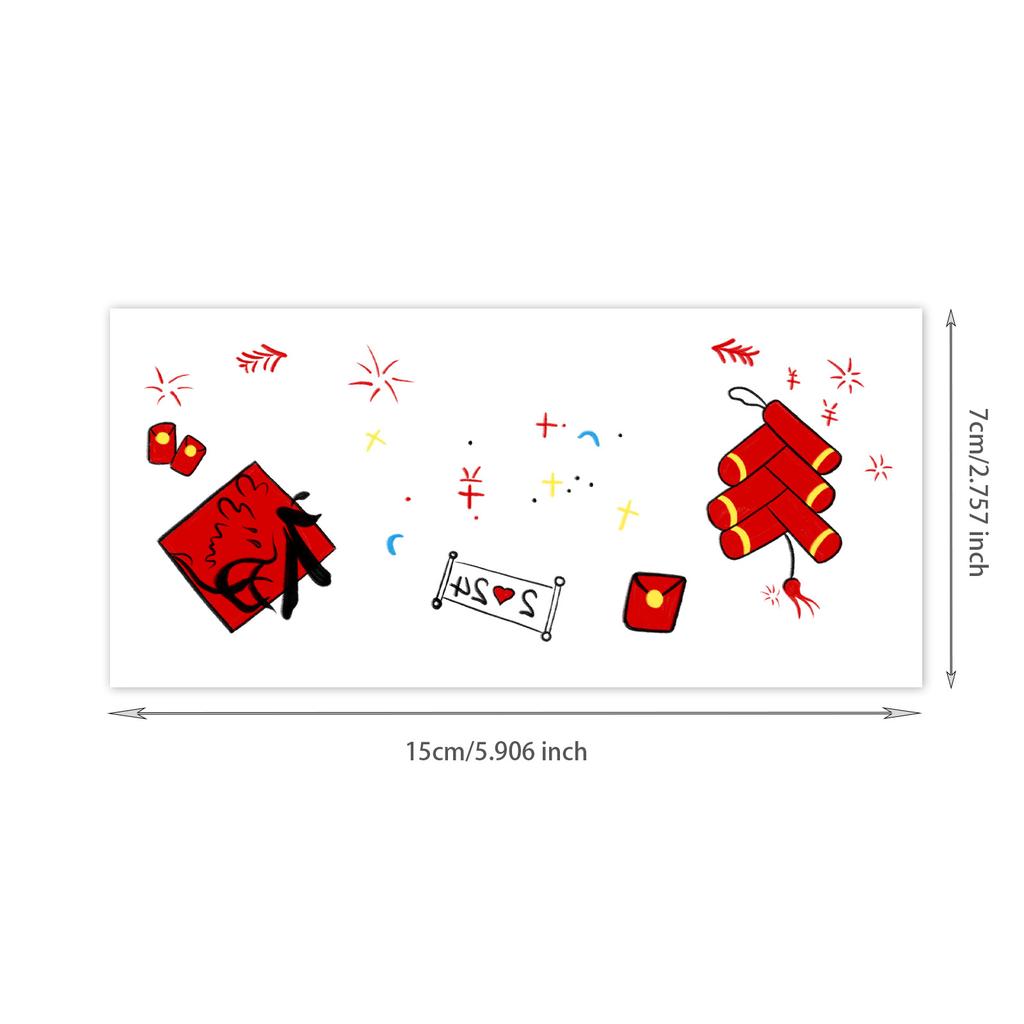 Girls And Children Cute Face Makeup Creative Face Sticker Rich Fireworks Makeup Sticker Tattoo Sticker