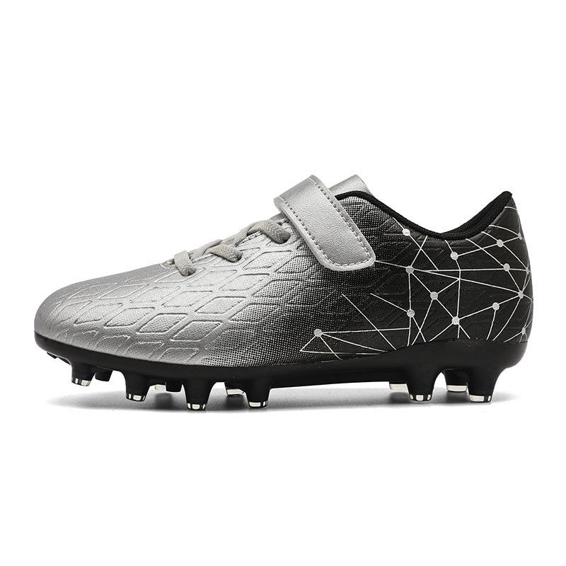 Boys and girls broken nails Velcro football shoes professional training sneakers student long nails sneakers size 29-39