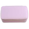 Elegant Travel Jewelry Case with 12 Velvets Zippers Pouches PU Leather Earrings Necklaces Organizer Accessories Holder