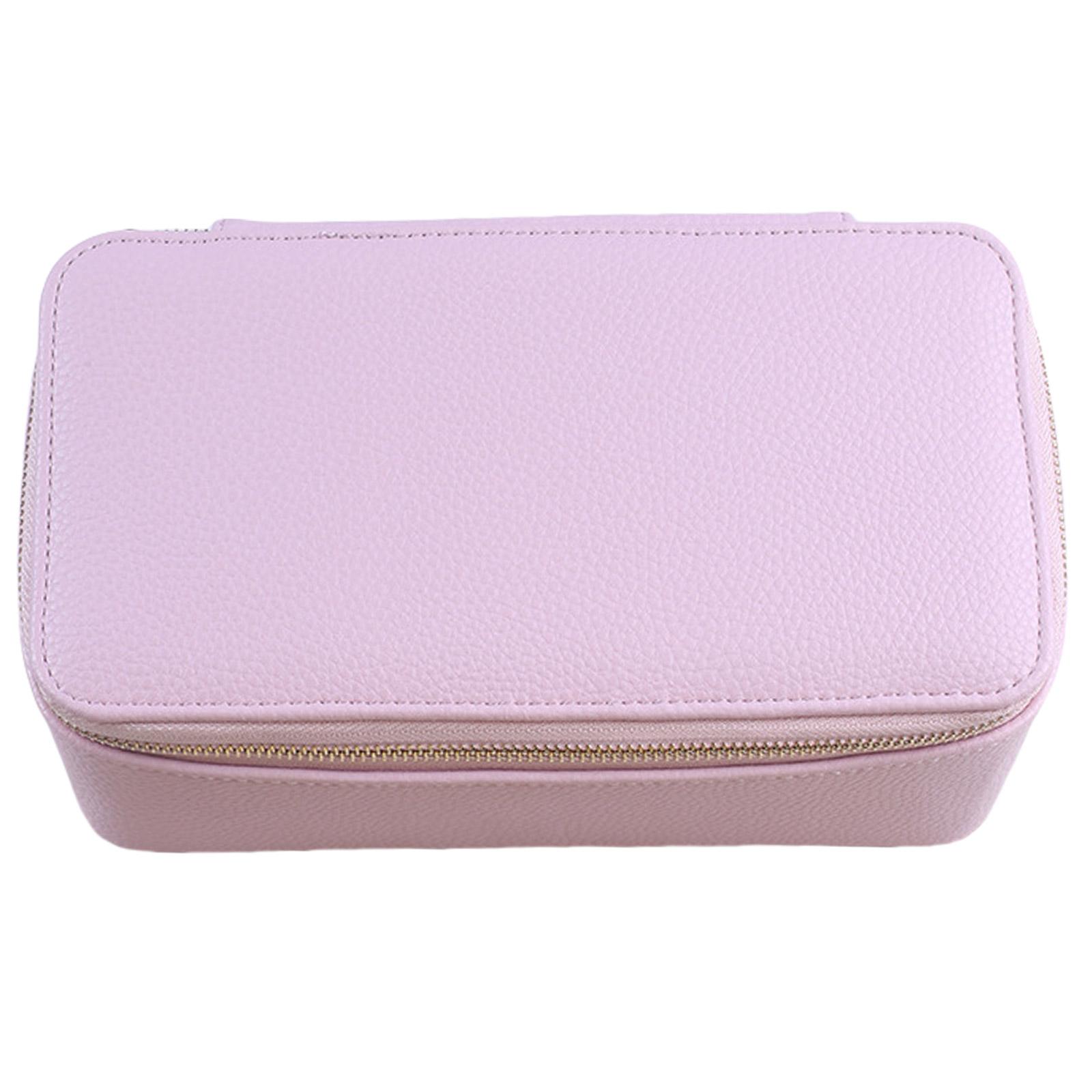 

Елегантний дорожній футляр для ювелірних виробів із 12 оксамитовими блискавками, мішечками з поліуретанової шкіри, сережками, кольє, органайзером, тримачем для аксесуарів