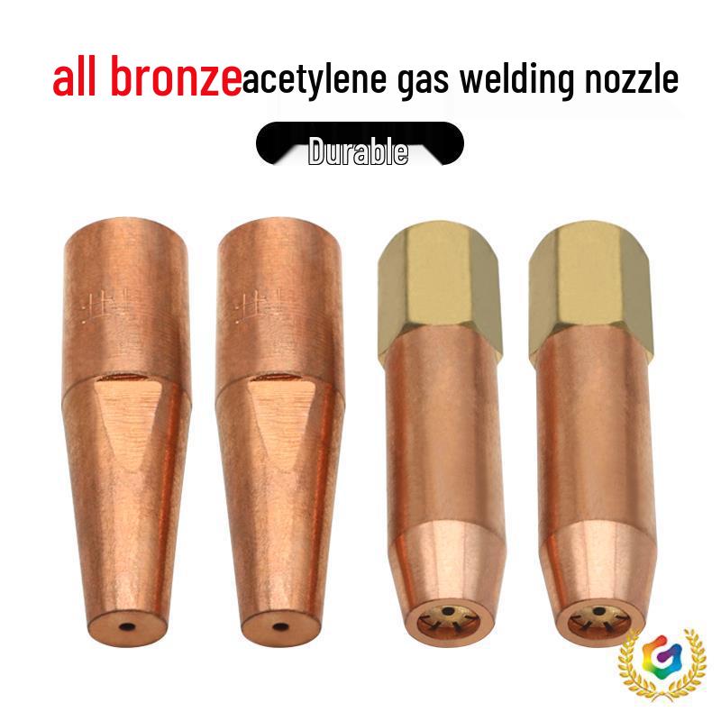 All-Copper Plum Blossom Welding Nozzle: Acetylene/Propane/LPG Torch Head with Oxygen Ring, Sizes 6 & 12