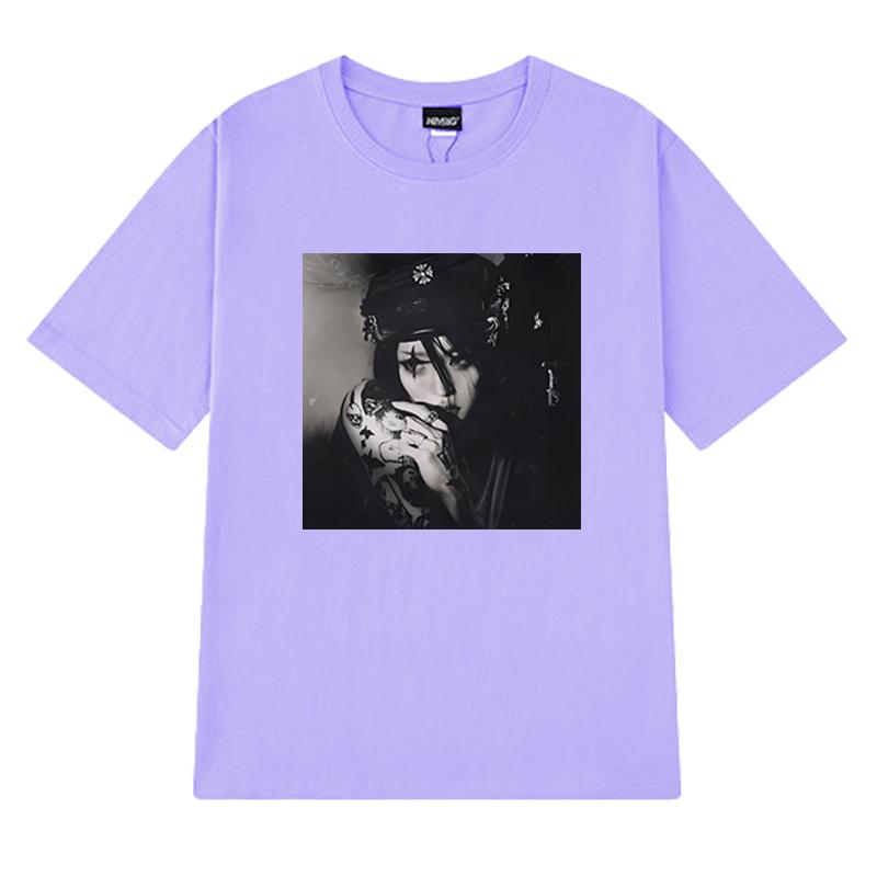 Horká zpěvačka YEULE Evangelic Girl Is A Gun Album Tričko Pánské Dámské vintage Oversized trička s krátkým rukávem Unisex 100% bavlna Topy
