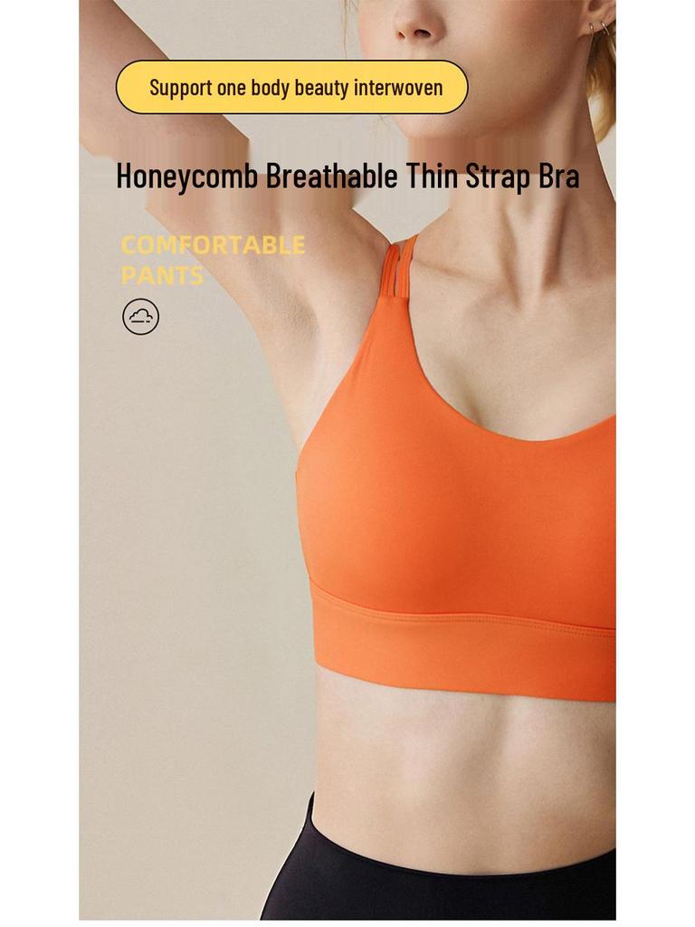 High-Impact Sports Bra with Shockproof Design and Supportive Back Padding