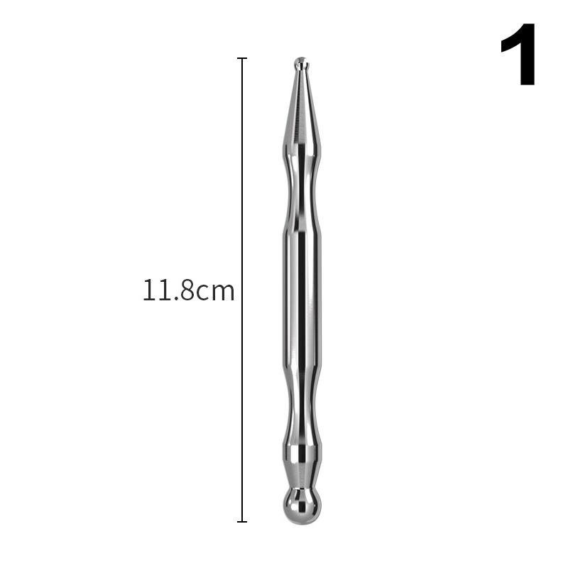 

Латунный двухголовочный массажный стик для лица, инструмент для ухода за кожей, акупрессурная ложка, ручной акупунктурный ролик, массажер для тела, массажная планка