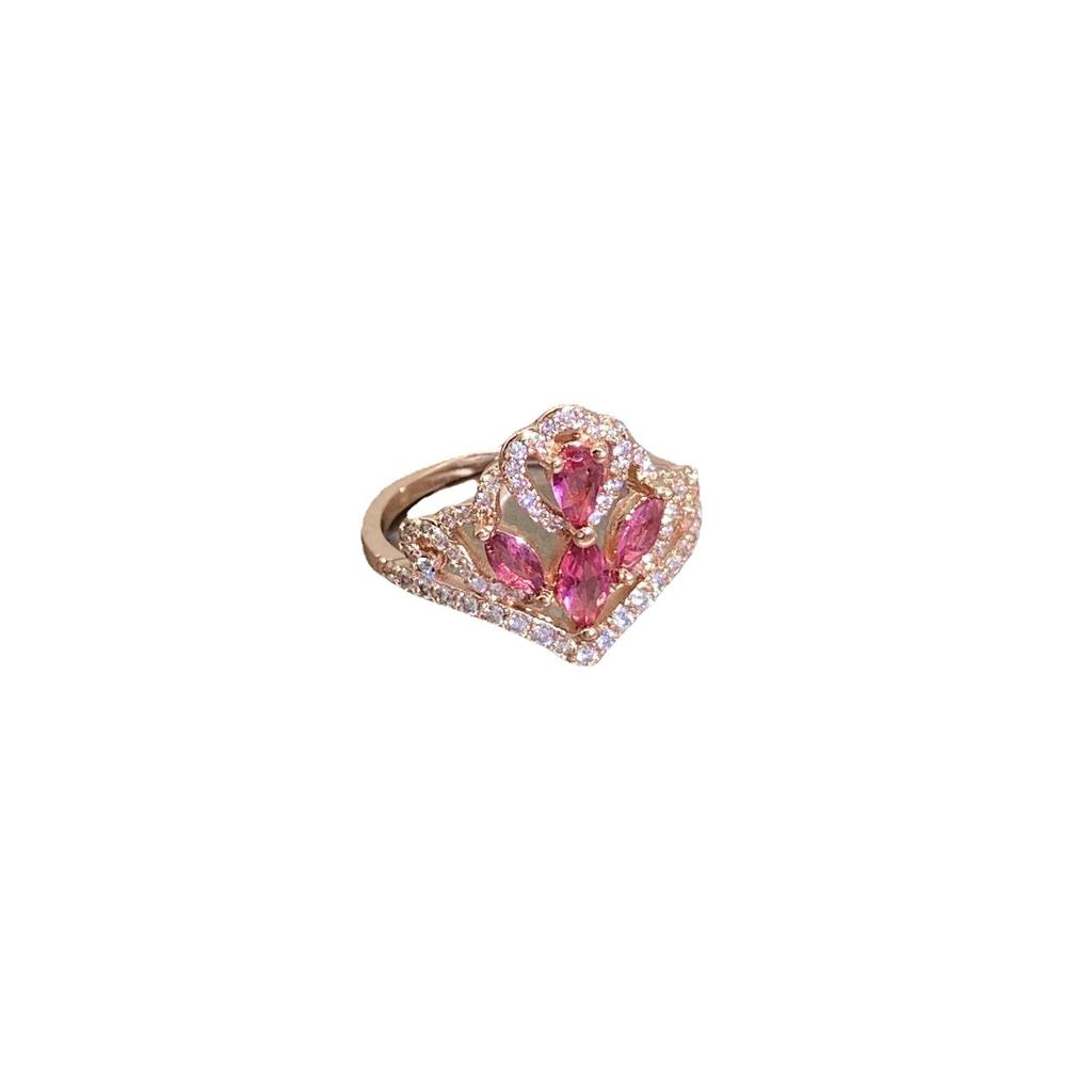 Ring Crown Rose Gold Jewelry Ring Ring Jewelry Zircon Ring Jewelry Factory Electroplating