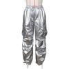 European & American Women's Fashion Casual Long Pants with Solid Color & 3D Pockets