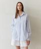 Lady Volume Basic Logo Play Shirt_Light Blue