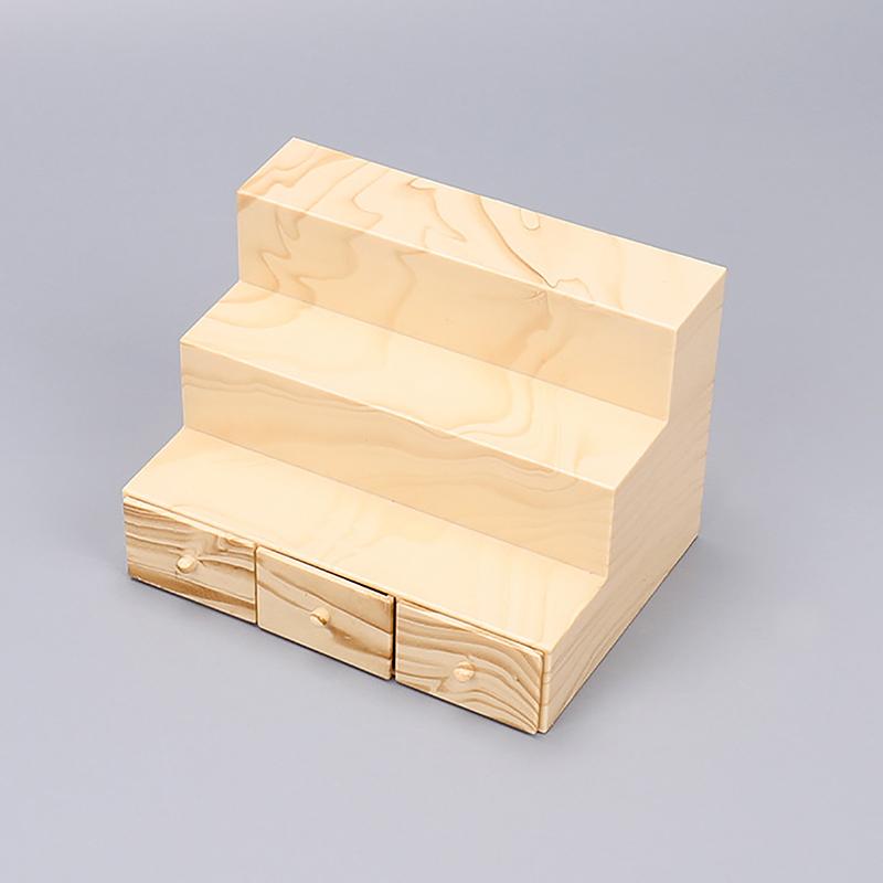 Dollhouse Bookshelf Storage Cabinet Miniature Closet Book Table Shelf Model Diy Toys