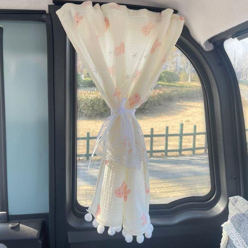 Universal All-Season Car Sunshade Curtain for Two-Door, Three-Wheeler, Four-Wheeler with Push-Pull Sliding Rail
