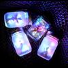 Frosted Fairy Jar Solar String Lights - Mason Lid Patio Decor