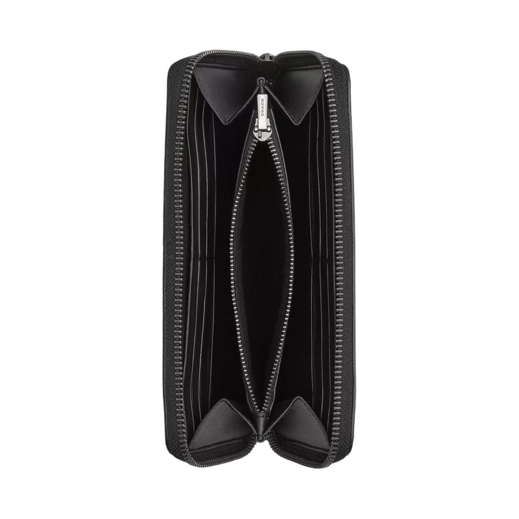 New COACH Coated Canvas Wallet Trumpets Men's Carbon Gray Mixed Color CBH84-A5F