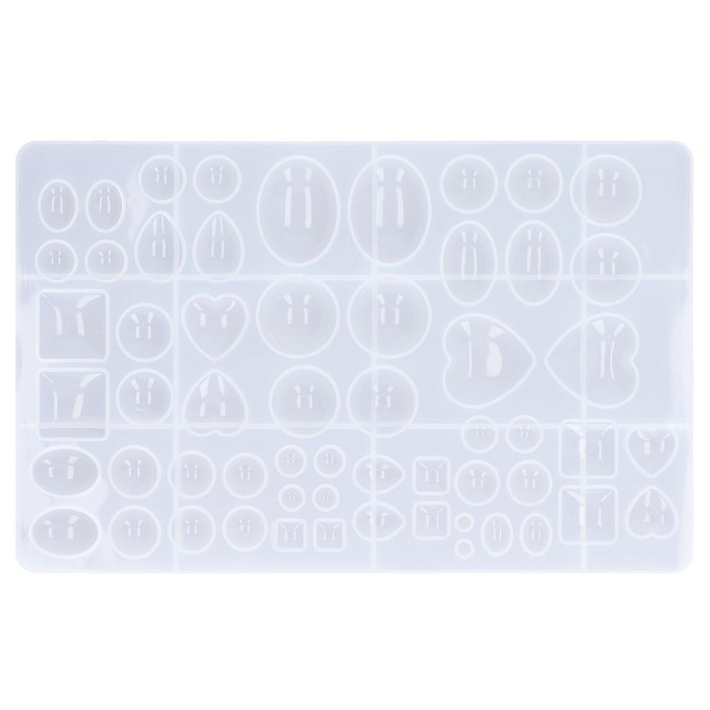 Heart Shaped Silicone Mould Geometric Oval Semicircle Water Droplets Shape DIY Silicone Molds for