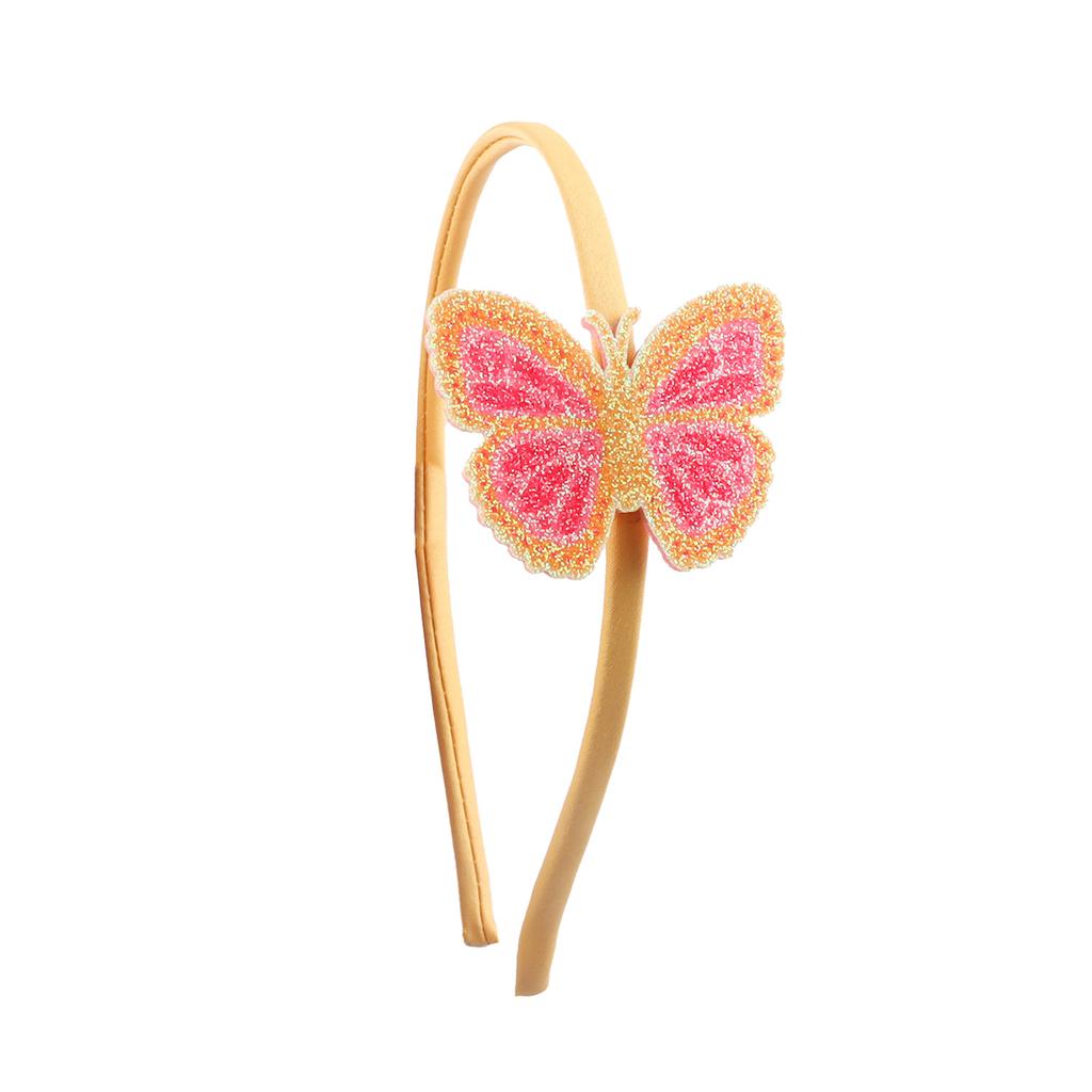1Pcs Children Cute Butterfly Cartoon Hairbands Headwears Girls Lovely Hair Hoop Sequin Headbands Kids Hair Accessories