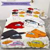 Among Us Pattern Bedding,Quilt Set Quilt Cover Pillowcase Home Birthday Gift (1*duvet Cover+2*pillowcase,without core)SSJT0917020
