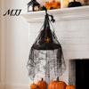 Witch Hat Spider Decor Halloween Hanging Decor, Web Ribbon Prop Decorative Pendants for Party, Dark Wizard Costume Accessory Masquerade Spooky