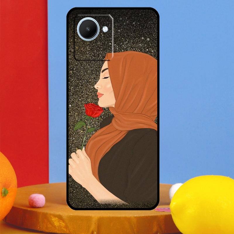 Muslim Islamic Arabic Hijab Girl For Realme 14 Pro Plus 10 11 12 13 15 Pro C67 C65 C63 C61 C55 C53 C51 C71 C75 GT7 Pro Case