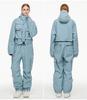 Unisex Waterproof One-Piece Ski Suit, Loose Fit, American-Style, Warm for 24-25 Snow Season