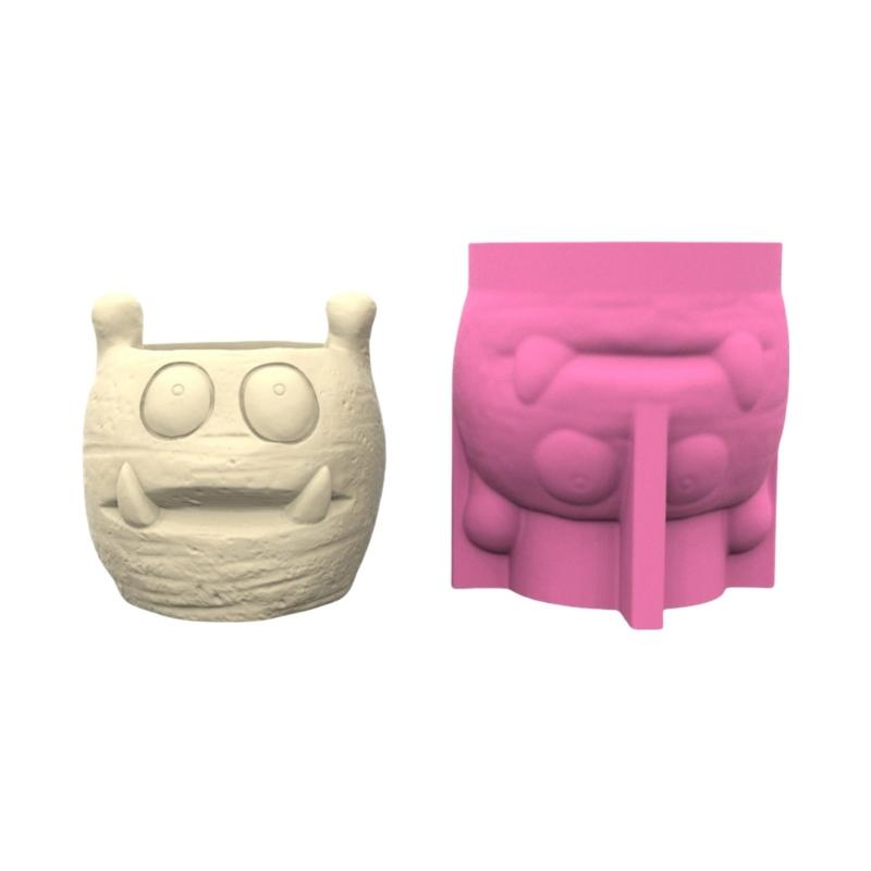 

Handmade Silicone Mould Monsters Shape Hand-Making Moulds Silicone for Crafting Unique Succulent Vases and Pen Holders