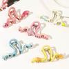 Caterpillar Hair Claws Metal Hairpin Electroplated Alloy Hair Clips Crab For Women Girl Gift Hair Accessories Ponytail Headwear