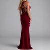 Womens Navy Blue Halter Neck Mermaid Maxi Dress Sleeveless Bodycon Evening Party Gown