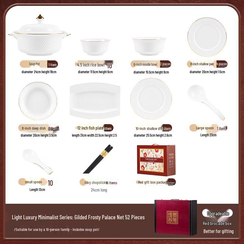 

Mod Lancaster Gold-Painted Ceramic Dinnerware Set