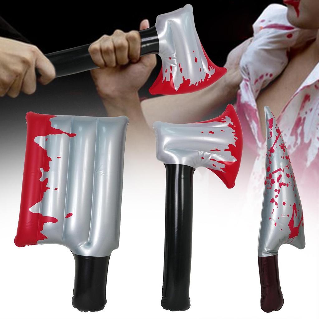 Inflatable Halloween Prop Knife Scary Classic for Festival Cosplay Supplies
