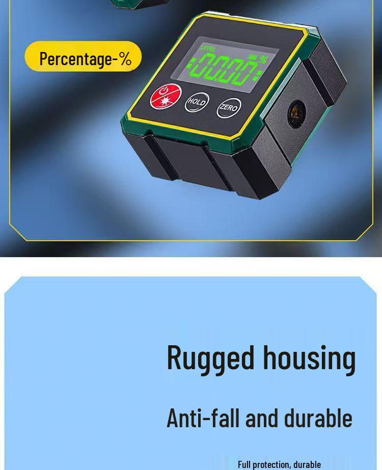 Magnetic Mini Protractor Laser Digital Inclinometer