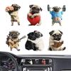 Acrylic Car Air Vent Diffuser Clip Dog Shape Weightlifting Vent Clips Air Freshene Auto Aromatherapy Outlet Vent Perfume