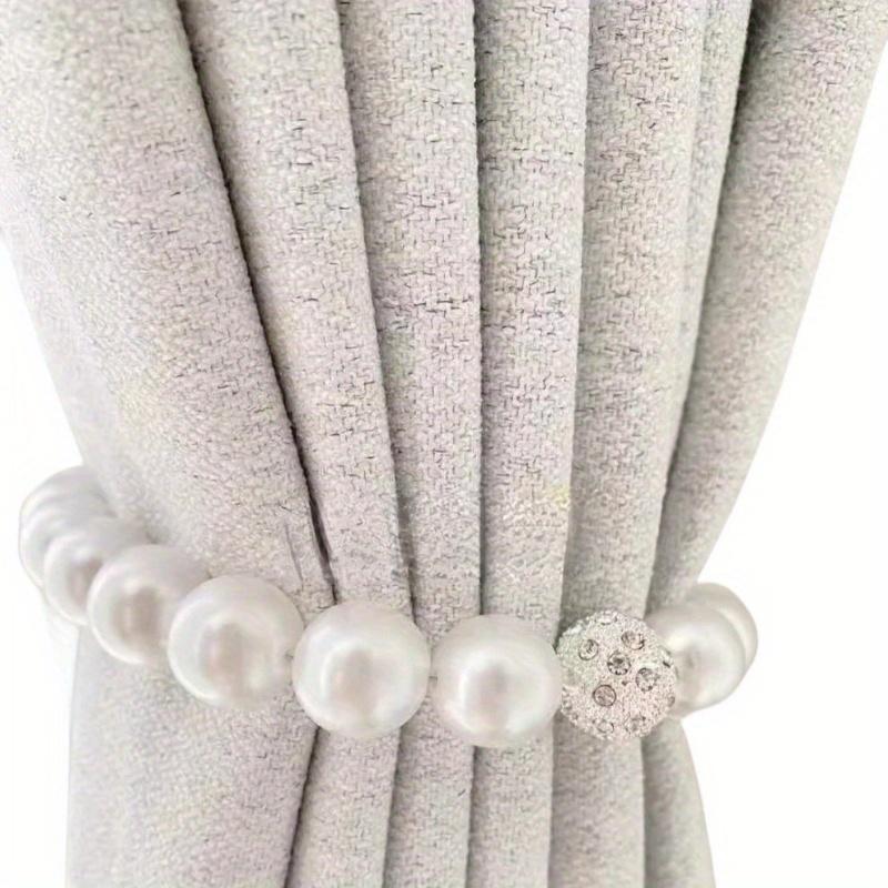 Magnetická přezka Pearl Curtain, lehký luxusní popruh na záclony, magnetická přezka, špičkový magnetitový popruh, příslušenství bez děrovacího popruhu