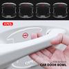4pcs Car Door Handle Bowl Transparent Sticker Anti-collision Protection Strips For OPC Astra K Vectra Corsa Zafira Insignia