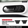 For Volkswagen Beetle 2012 2013 2014 2015 2016 2018 2019 Real Soft Carbon Fiber Inner Door Handle Sticker LHD RHD Accessories
