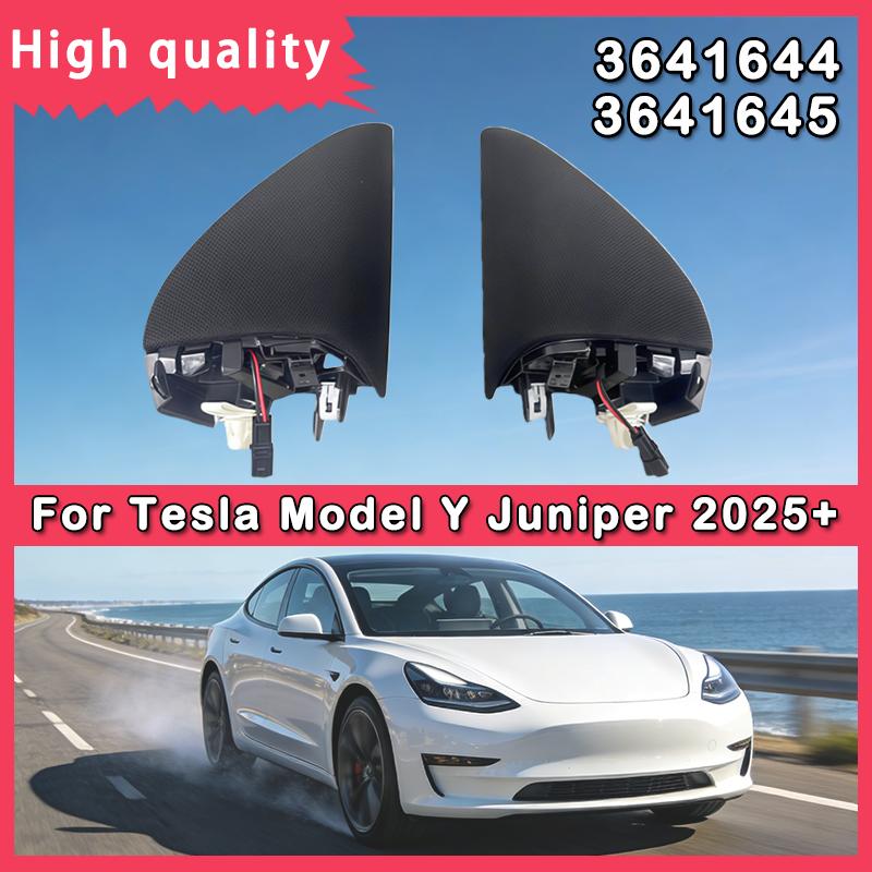 For Tesla Model Y Juniper High Quality Durable Door Interior Panel A-Pillar Speaker Cover 3641645 3641644 Auto Parts Left