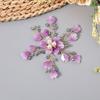 Ancient-Style Handmade Crystal Pearl Flower Hairpin for Hanfu