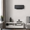 Wall-Mounted Fan Heater, Oscillating 2000 W, PTC Ceramic, 3 Power Levels, 56 x 11.7 x 18.5 cm, Black
