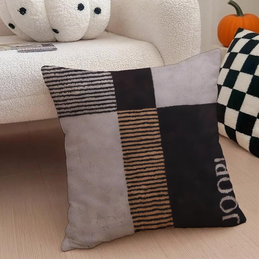 JJOOP Ljus Lyx Mode Soffkuddeöverdrag Kuddfodral Dold Knapp Hållbar Polyester Stolskudde