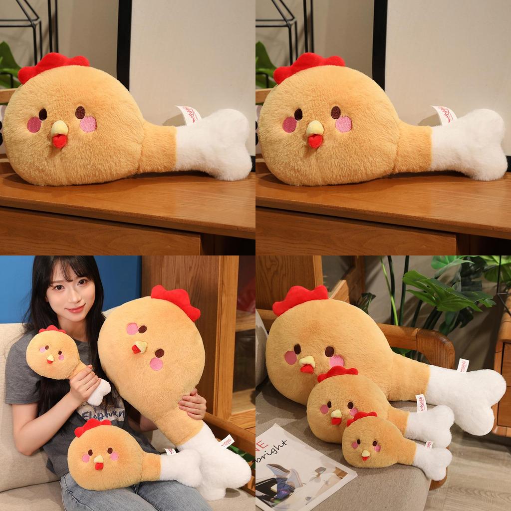 Plush Chicken Leg For Girls Kids Sleep Cushion Gift