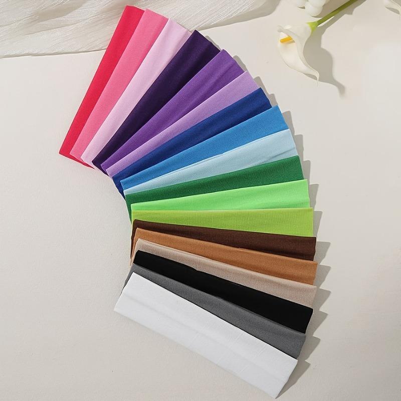 Elastic Hair Band Fashion Headbands Solid Color Knitted Sports Running Fitness Yoga Hair Bands Makeup Hair Accessories For Women